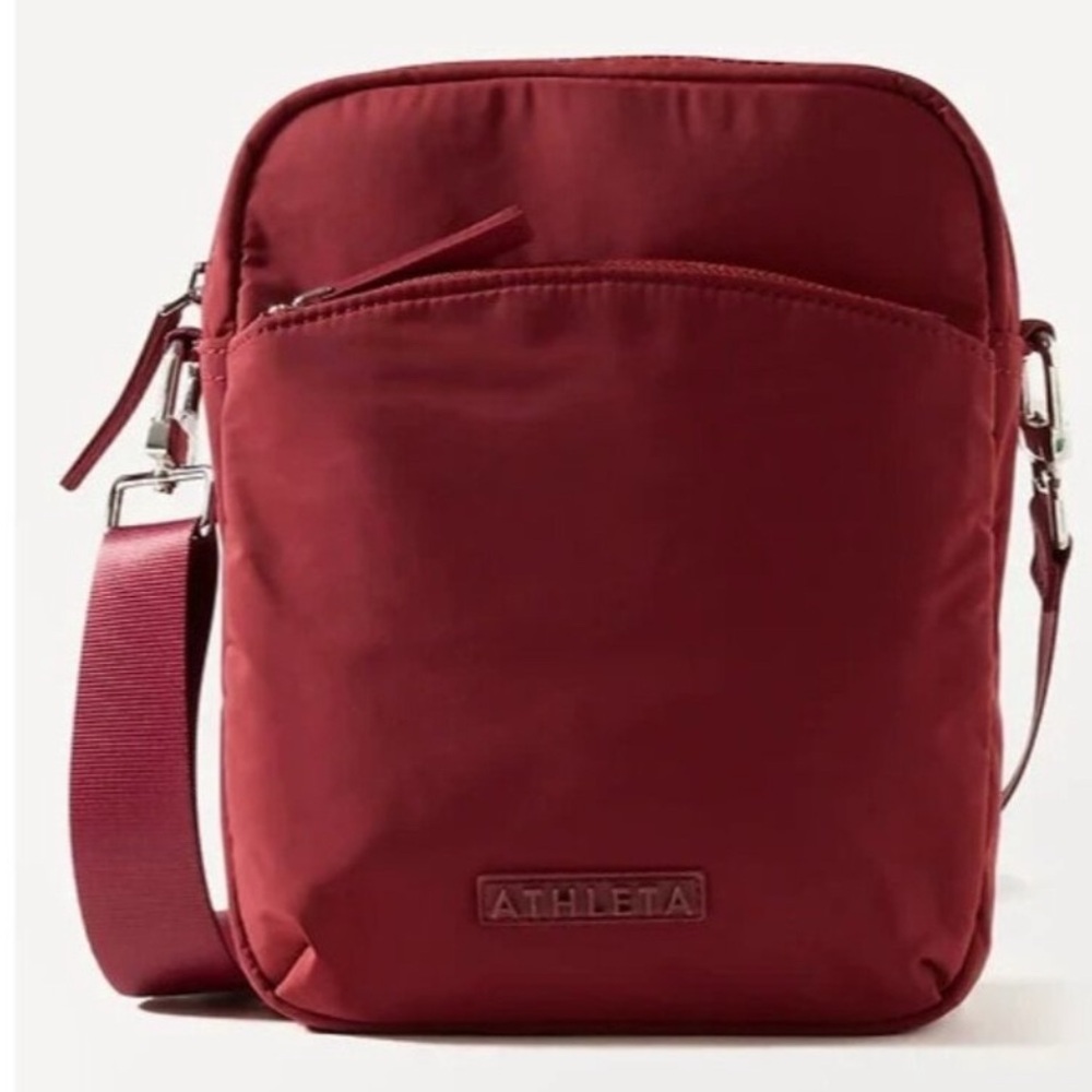 Athleta All About Vertical Crossbody Bag Redwood